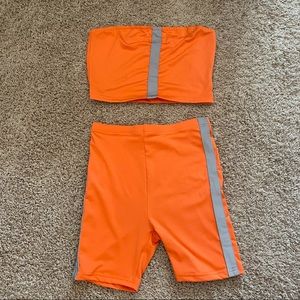 Orange Tube Top Reflective Set